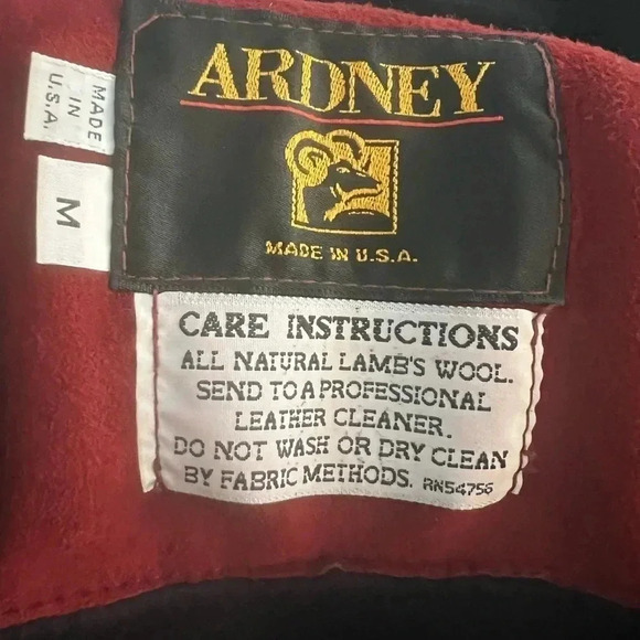 Ardeny lambs wool winter coat medium MADE IN USA - Picture 2 of 4